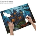 thumbnail image 3 of puzzles for adults 500 pieces jigsaw puzzles Halloween Formation wooden DIY Families Toys Gift for Home 20.4 x 14.9 in, 3 of 10