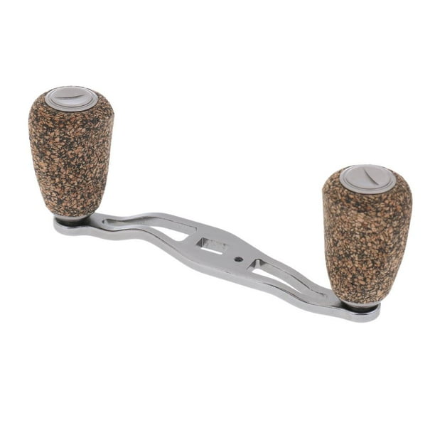 Almencla Carbon Fiber Fishing Reel Handle Wood Knob for Baitcasting