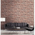 thumbnail image 6 of NextWall Distressed Faux Brick Peel and Stick Wallpaper (Red), 6 of 8