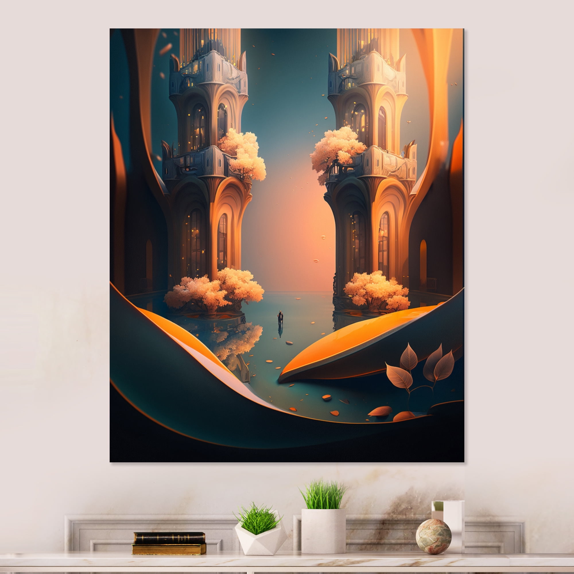 Designart Architectural Designs For The Future II Canvas Wall Art