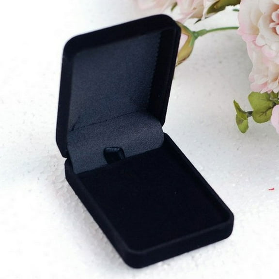 UDIYO Velvet Necklace Jewelry Container Gift Display Box Ring Bracelet Storage Case