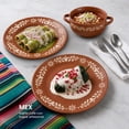 thumbnail image 2 of Vajilla 12 Piezas de Cerámica para 4 Personas Color Café Chefmaker Mex para Fiestas Patrias, 2 of 10