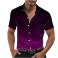 thumbnail image 3 of Goodtrade8 Mens Summer Shirts Polo Short Sleeve Dress Shirts Work Collar Casual Button down Ropa Para Hombre Gift for Men T-Shirts for Men Gradient, 3 of 9