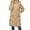 a-Khaki31, variant on VNKIDY Women Parkas Autumn Winter Solid Color Long Coats Long Sleeve Full Length Zipper Standing Collar Jacket With Pockets For Cold Weather Fashionable Outerwear