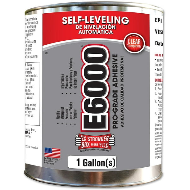 E6000 244021 Low Viscosity Adhesive, Clear, One gallon