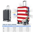 thumbnail image 4 of Yiaed American Astronaut Runs Forward Print Travel Luggage Cover Suitcase Protector Fits 18-32 Inch Luggage Wheel Covers Patterned Elastic Luggage Anti-scratch（No luggage）-Medium, 4 of 5
