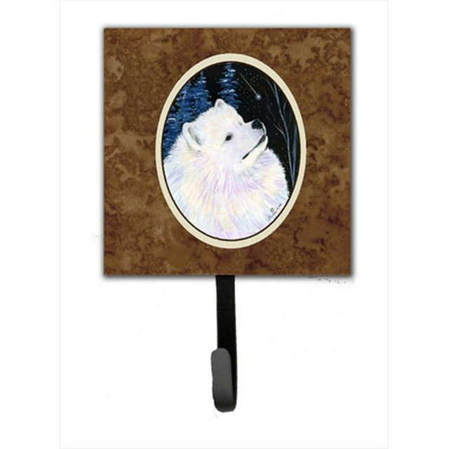 Starry Night Samoyed Leash Holder Or Key Hook