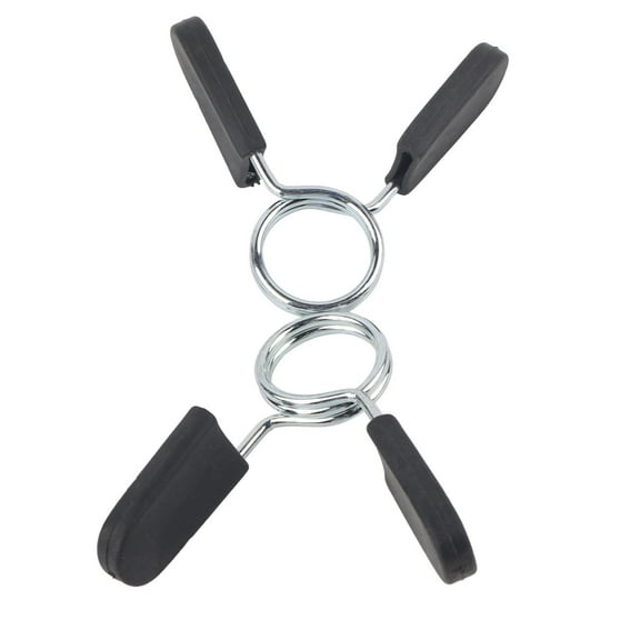 2 Pcs Standard 25mm Barbell Dumbbell Lock Clamp Spring Collar Clip Yoga Training, Barbell Spring Lock Clamp For Weightlifting Gym Fitness Olympic Weight Clips