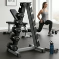 thumbnail image 6 of Maximize Floor Space with Our A-Frame Dumbbell Rack Stand - Solid Construction, Anti-Scratch, Holds 6 Pairs, 6 of 7