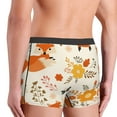 thumbnail image 5 of Disketp Flower Fox Men'S Boxer Briefs,Soft And Breathable Cotton Underwear With Comfortflex Waistband, 5 of 8