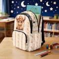 thumbnail image 3 of Xoenoiee Highland Cattle Hat Pattern Backpack School Bag for Kids Teen 17 Inch Bookbag Organizer Large Capacity Organizer Book Bags Elementary Preschool Backpack Satchel for Girls, 3 of 7