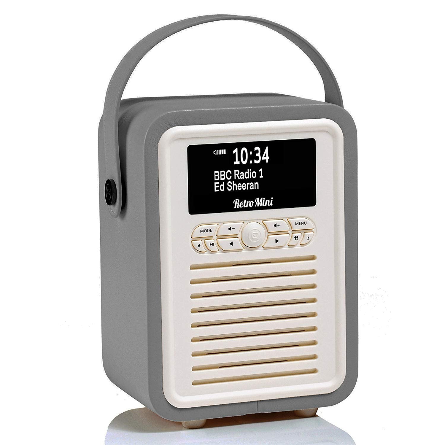 VQ Bluetooth Speaker and Digital Radio with FM /& HD-FM Retro Mini Black Dual Alarm Clock /& Mains // Battery Powered