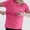 Hot Pink, variant on Maternity Nursing Shirt Zipper Access Breastfeeding Top with Pockets Hot Pink L
