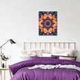 thumbnail image 4 of CozyNet Kaleidoscopic Mandala Of Layered Flower Petals & Geometric Symmetry Wall Art Prints With Frame Canvas Perfect for Living Room & Bedroom, Ready to Hang, Wall Decor 12"x16"in, 4 of 4