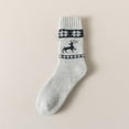 thumbnail image 2 of Kmdttou Ankle Soft Moisture-wicking Socks Men's Winter Printing Fleecing Warm Deodorize And Absorb Sweat Middle Barrel Socks, 2 of 4