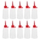 thumbnail image 1 of 10 botellas de pegamento de plástico transparente con aplicador de punta exprimible. Botellas de precisión de plástico para pintura acrílica, pegamento para manualidades y almacenamiento., 1 of 8