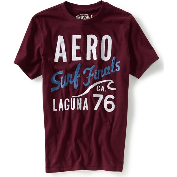 Aeropostale - Camiseta gráfica para hombre So 9 Cal Wave Riders, color morado, pequeña