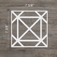 thumbnail image 2 of Ekena Millwork 7 3/8"W x 7 3/8"H x 3/8"T Extra Small Buxton Decorative Fretwork Wall Panels in Architectural Grade PVC, 2 of 9