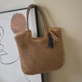 thumbnail image 1 of Bolsos laterales grandes con borla de paja para mujer bandoleras a Ehuebsd la moda de verano bolsos de playa 2022, 1 of 9