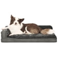thumbnail image 3 of Cama ortopédica para perros WINDRACING impermeable para perros grandes, color gris, 3 of 7