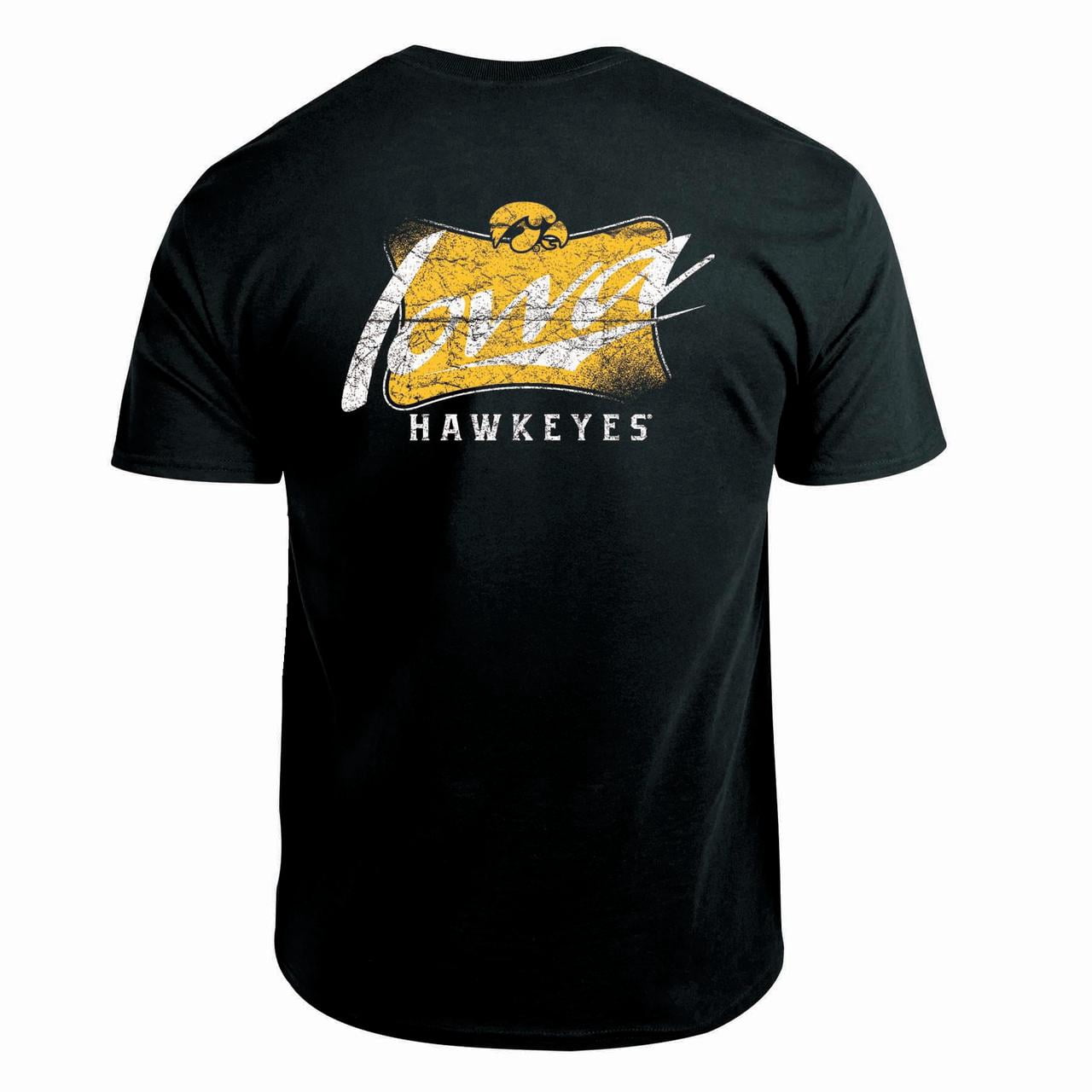 NCAA Mens Iowa Hawkeyes 2 Hit Graphic T-Shirt
