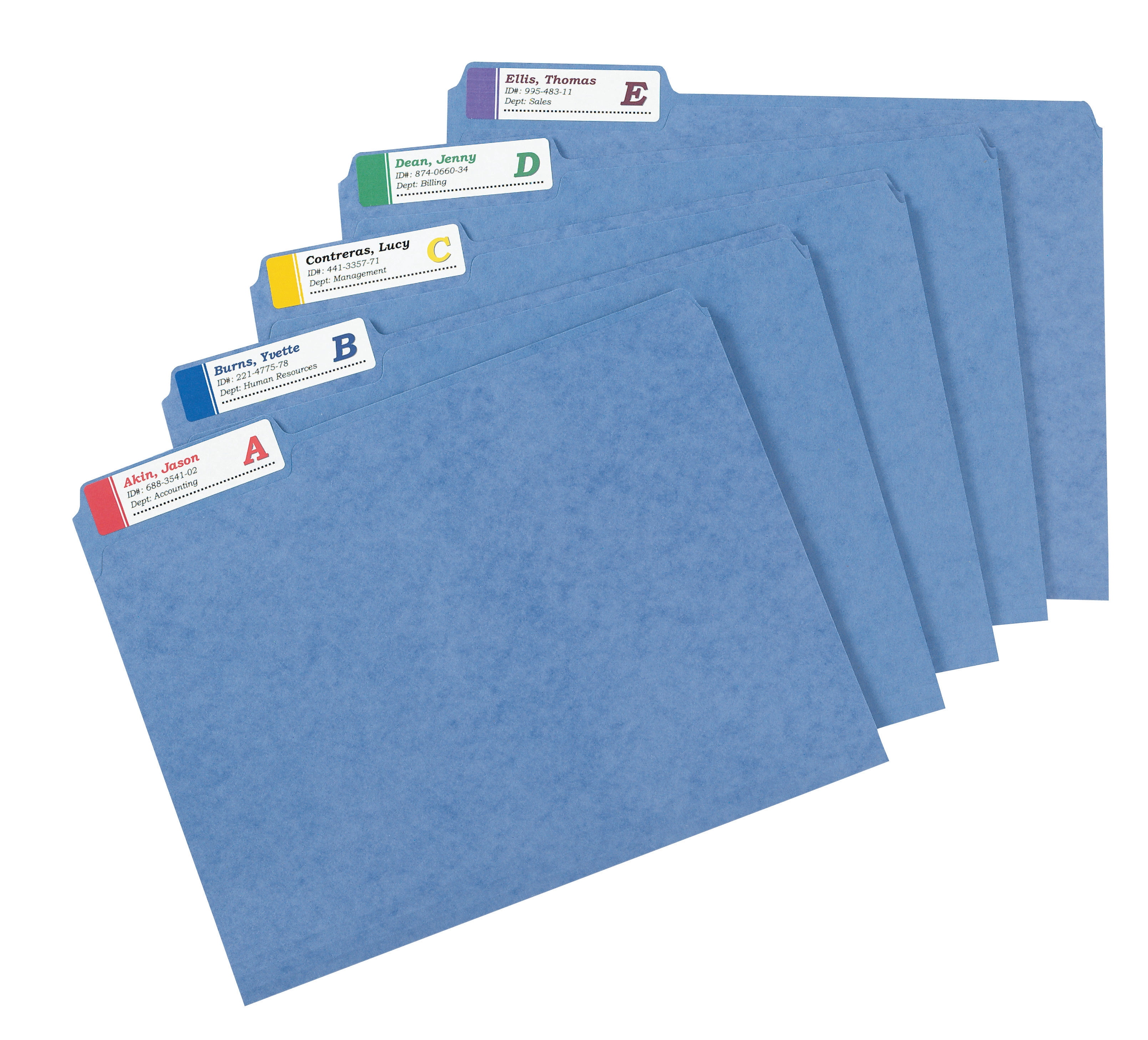 Avery TrueBlock Extra Large File Folder Labels, Assorted (5026)