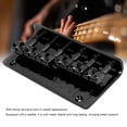 thumbnail image 3 of Electric Bass Bridge, Zinc Alloy Fixed 6 String Bass Bridge Replacement for 6 String Electric Bass, 3 of 7
