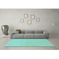 thumbnail image 3 of Ahgly Company Indoor Rectangle Solid Light Blue Modern Area Rugs, 8' x 12', 3 of 4