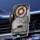 thumbnail image 5 of Soporte automático para cargador de coche, estante para teléfono móvil de 15W, color negro, 5 of 9
