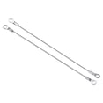 thumbnail image 1 of Unique Bargains 1.5mmx20cm Stainless Steel Lanyard Cable Eyelets Ended Wire Rope 10 Pack, 1 of 5
