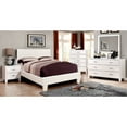 thumbnail image 3 of Furniture of America Mellie Faux Leather Bed, California King, White, 3 of 3