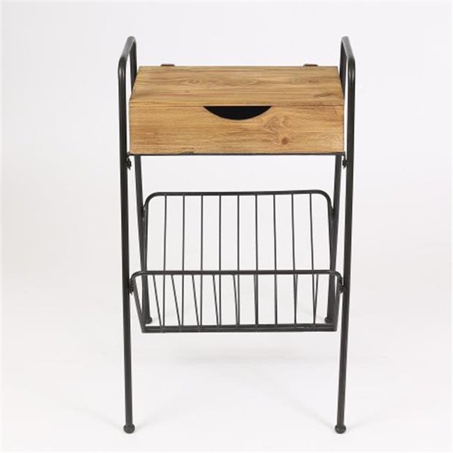Table d'Appoint Luxueuse avec Porte-Bagages