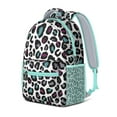 thumbnail image 4 of Everyday School Bag with Unique Leopard and Tropical Animal Print, Lightweight Student Backpack Featuring Fashionable Glitter Spots and Abstract Patterns, 4 of 6