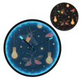 thumbnail image 2 of Indoor 12' Voice-Activated Luminous Decoration Wall Clock With LED Night Light Fireflies, 2 of 8