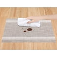 thumbnail image 3 of REGALWOVEN Placemats Set of 6 Vinyl Placemats for Kitchen Dining Table Decor Washable Heat Resistant Table Placemats Wipeable Table Mat White 18*12in, 3 of 7