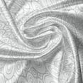 thumbnail image 5 of Ambesonne Circles Valance Pack of 2, Grey Geometric Retro, 42"X12", Pale Grey and White, 5 of 5