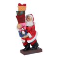 thumbnail image 4 of Figuras navideñas de Papá Noel de resina, estatua de Papá Noel, figura artesanal de Papá Noel para Estilo A, 4 of 9