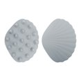 thumbnail image 5 of Unique Bargains 1 Pc Shell Shaped Massage Hair Brush for Head Massage 3.54"x2.76"x1.38" Gray, 5 of 6