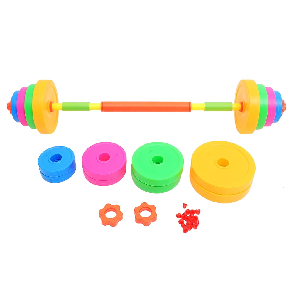 Juego De Mancuernas Ajustables Para Niños | Minipesas De Entrenamiento Físico Con Placas Intercambiables | Equipo De Gimnasio Infantil Seguro Y Divertido | Ejercicio De Fuerza Para Niñas Y Niños