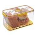 thumbnail image 1 of Panera Paneras para encimera de cocina Recipiente hermético para guardar pan con registro de tiempo y tapa amarilla, 1 of 7