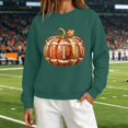 thumbnail image 7 of LIZUOJUN Crewneck Sweatshirt for Women Oversized Pullover Football Pumpkin Graphic Long Sleeve Casual Game Day Outfits for Women Fall Halloween Cozy L, 7 of 7