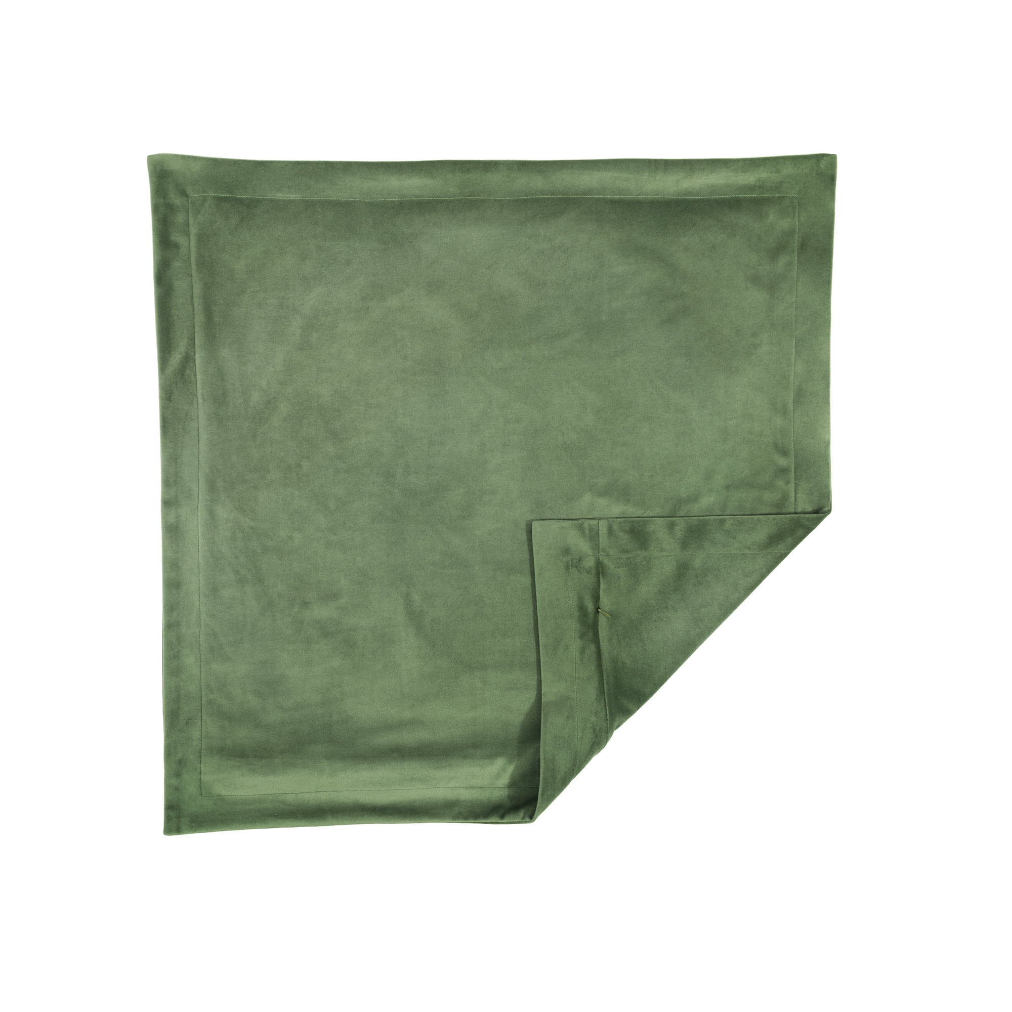 Lush Decor Velvet Dreams Euro Sham Covers 2 Piece Set 25.5" W x 25.5" L + 1.5" Sage - Green Velvet Pillow Cover - Euro Pillow Covers - Glam Decorative Pillows for Bed
