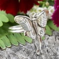 thumbnail image 6 of Womens Butterfly Ring Geometric Alloy Design Plated Finish Fashion Ring Gift For Her Silver Retro Jewelry Gift, 6 of 6
