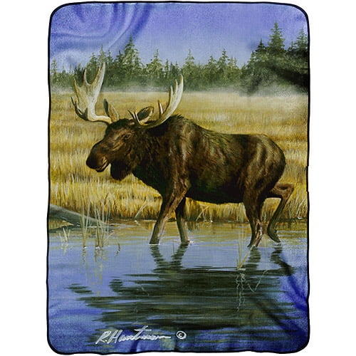 Moose Throw Blankets