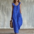 thumbnail image 3 of Edvintorg Jumpsuits for Women Summer Sleeveless Casual Dressy Wide Leg Rompers Jumpers with Pockets Plus Size Fashion Travel Clothes, 3 of 8