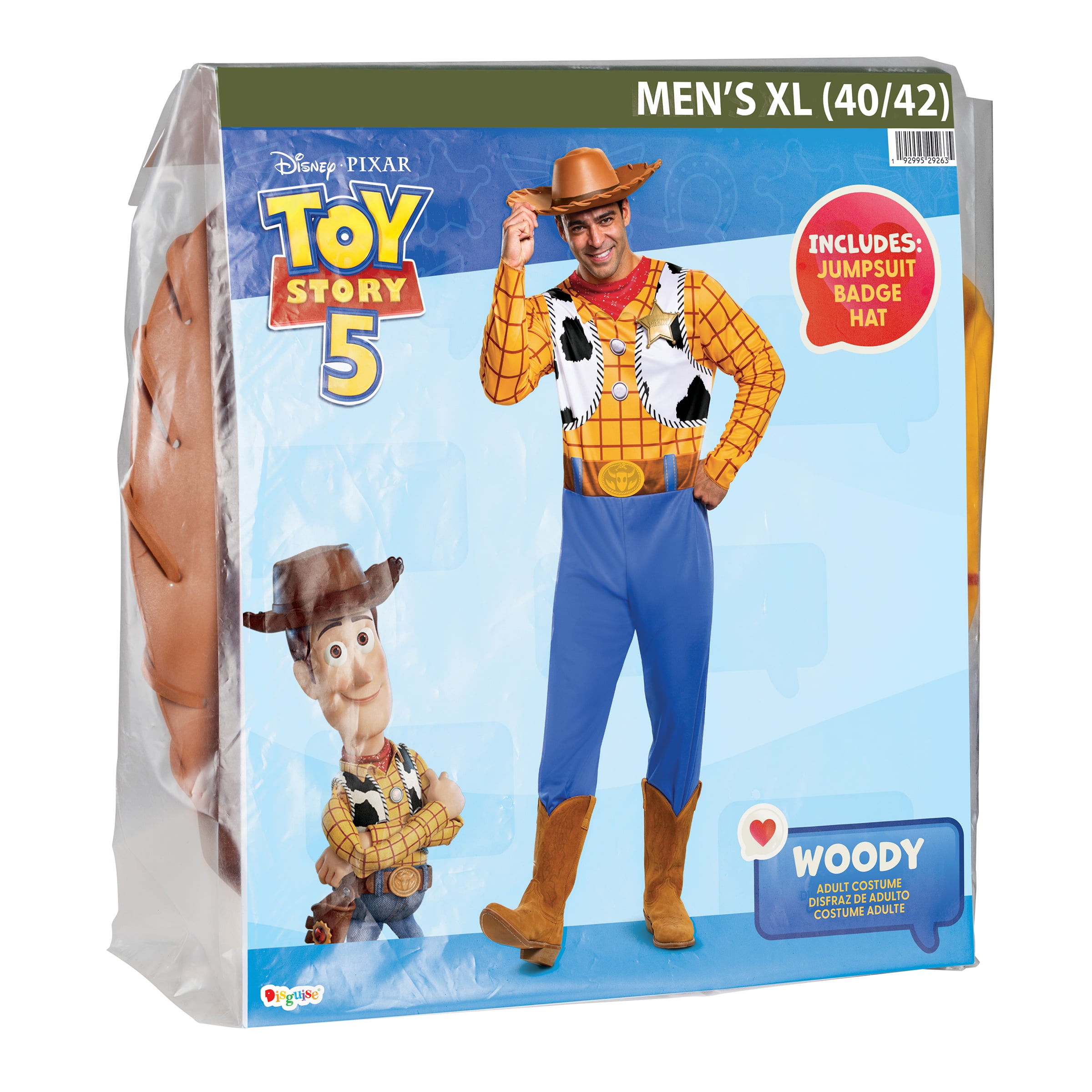 Disney Toy Story Woody Halloween Family Matching Costume for Adults, Mens Size XL (40/42), by Disguise