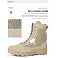 thumbnail image 3 of RIBONGZ Ultralight Mens Duty Boots Tactical Work Boots Outdoor Hiking Motorcycle Boots,Sand,6.5, 3 of 8