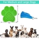 thumbnail image 4 of Almohadilla para lamer para perros, 2 unidades, reductor de ansiedad para perros, tapete de alimentación lenta, rompecabezas para perros con ventosas, lamida entretenida (verde y azul), 4 of 5