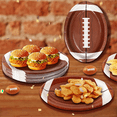 thumbnail image 4 of 50Pcs Football Shaped Disposable Paper Dinner Plates Tableware for Outdoor Sports Game Birthday Football Supplies, 4 of 6