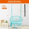 thumbnail image 2 of Patiojoy Hanging Hammock Chair Macrame Swing Chair with Soft Cushion for Bedroom, Patio, Backyard, Balcony, 2 of 10